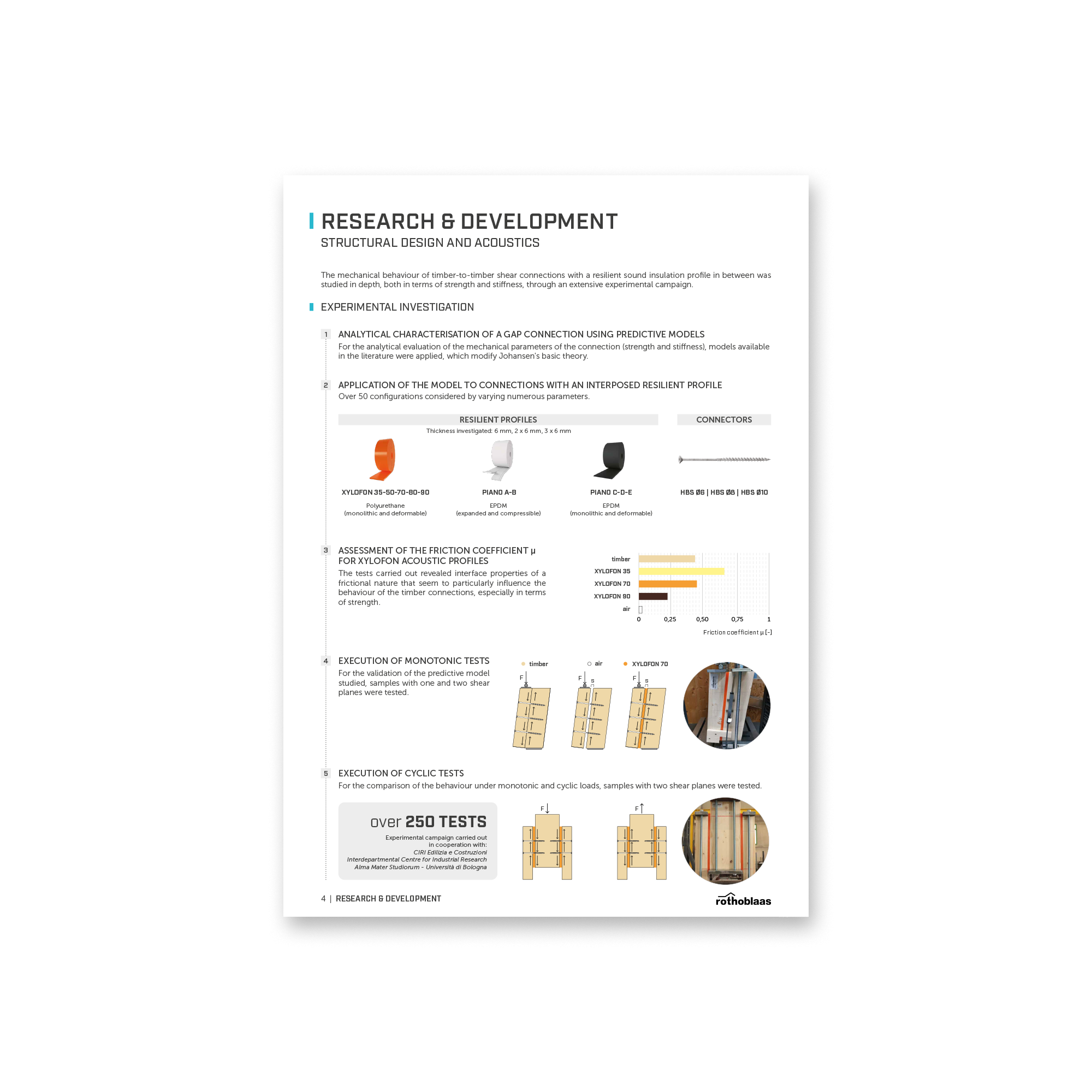 TIMBER JOINTS WITH RESILIENT PROFILES